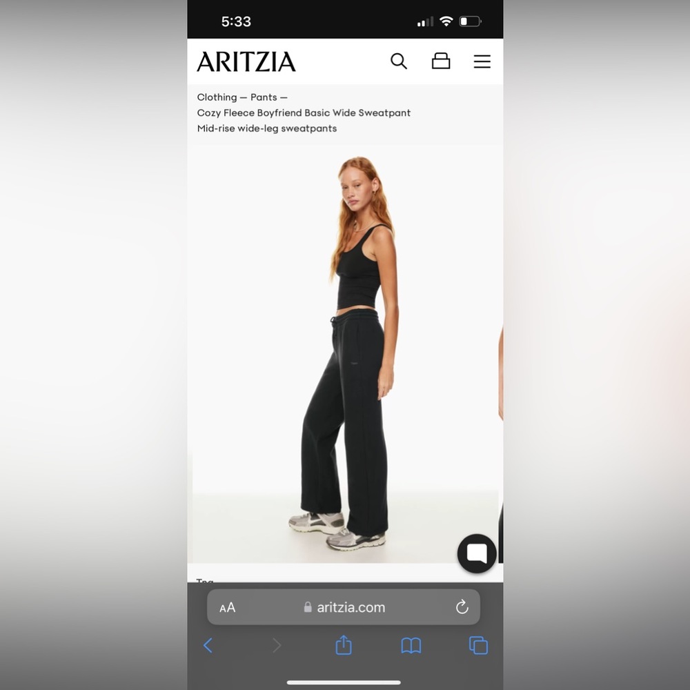 ARITZIA SWEATS.